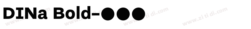 DINa Bold字体转换